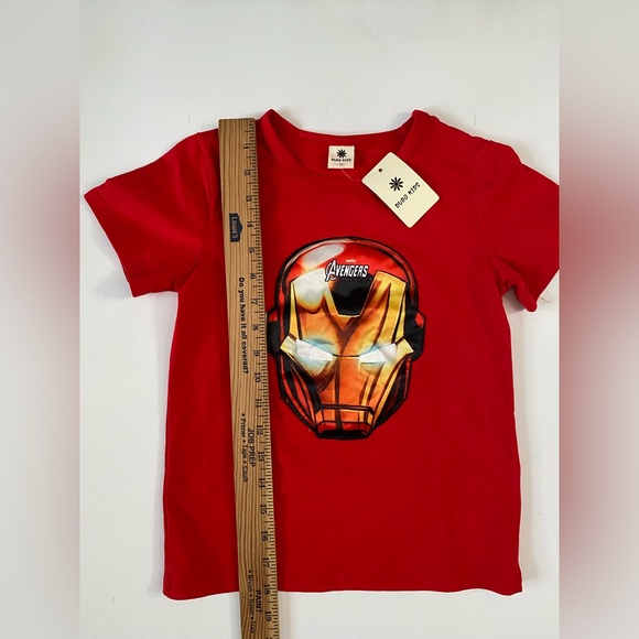 Dudo kids t shirt Marvel Avengers red kids boy size XS 6/7 - Picture 3 of 9